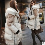 Winter Jacket  Women Denim Hooded Jacket  And Coats Down Cotton Army Parkas Ladies Coats Warm Coats Snow Jacket 2015 New Fashion