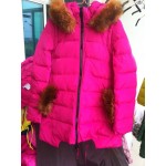 Winter Jacket Women 2015 FashionLuxury Large Fur Women's Duck Down Jacket Thick Long Hood Coat Ladies Coat Cat Ears Parka