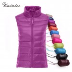 Winter Jacket Women Vest 100% White Duck Down Vest 2016 Winter Vest Women Sexy Lovers Slim Short Jackets Parka Plus Size