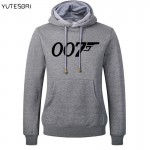 Winter Movie film James bond 007 hoodie sweatshirt brand-clothing thick cotton Pullover hoodies men fashion letters swearshirt