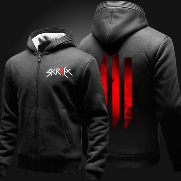 Winter Thicken Warm solid Skrillex OWSL Hoodies sweatshirt Men Wome DJ Music Clothing Hip-hop Bar Coat