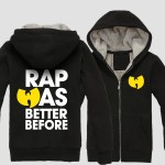 Winter Wu tang clan Hoodies Sweatshirts Rap was better before thickening thick sweatshirt cotton jacket