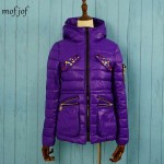 Winter jacket women warm coat with crystal hoodie coat