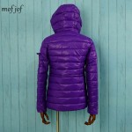 Winter jacket women warm coat with crystal hoodie coat