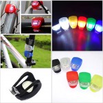 With Battery Led Bicycle Lights Silicone Bike Light Head Front Rear Wheel Bicycle Accessories Waterproof Cycling Front Led Light