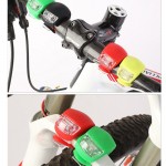 With Battery Led Bicycle Lights Silicone Bike Light Head Front Rear Wheel Bicycle Accessories Waterproof Cycling Front Led Light