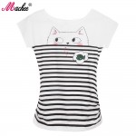 Woman Clothing 2017 Women's Summer Tops T-Shirt Clothes Fashion Cotton Short Sleeve Animal Printed  Female Women's Tee Tshirts