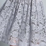 Woman Plus Size Elegant Lace Dress Gray European  Spring Summer Feminine Half Sleeve loose Vestidos 3XL XXXXL 1980WY