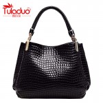 Women Bags 2017 Fashion Alligator Women Handbags High Quality PU Leather Women Shoulder Bags Luxury Casual Ladies Tote Bag 