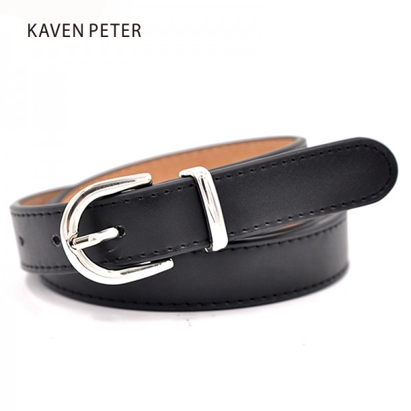 Women Belt Cummerbunds Belts For Women Dress Apparel Lady Belt Waist Pu Leather Black Women's Belts & Cummerbunds Sliver Buckle 