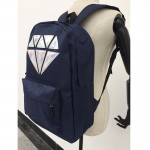 Women Canvas Backpack School Bags Holographic Silver Diamond Solid Teenage Girls Female Men Laptop Sale waterproof brand Mochila