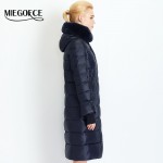 Women Coat Jacket Medium Length Woman Parka With A Rabbit Fur Winter Thick Coat Women MIEGOFCE 2016 New Winter Collection Hot