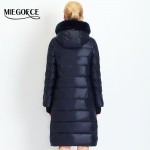 Women Coat Jacket Medium Length Woman Parka With A Rabbit Fur Winter Thick Coat Women MIEGOFCE 2016 New Winter Collection Hot