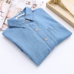 Women Denim Dress 2017 New summer Fashion short sleeves Elegant Party Casual Loose Jeans Vestido Belt cowboy Dresses plus size