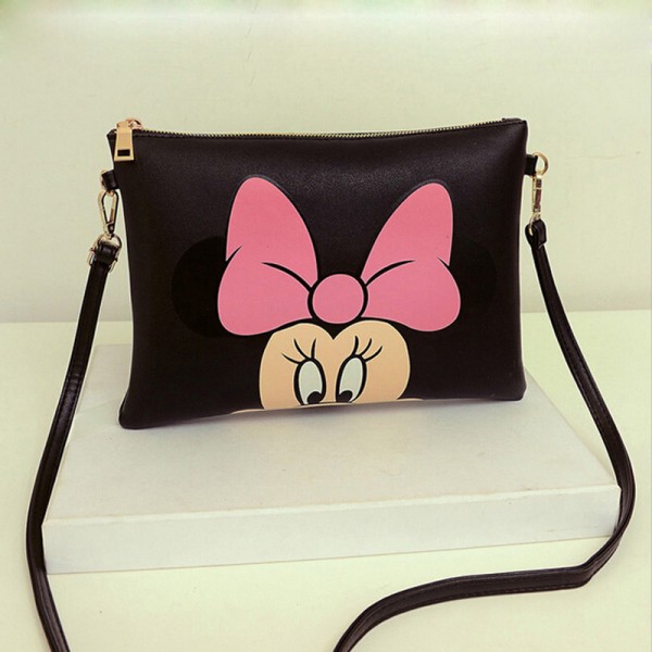 Women Hello Kitty Messenger Bags Minnie Mickey Bag Leather Handbags Clutch Bag Bolsa Feminina mochila Bolsas Female  sac a main