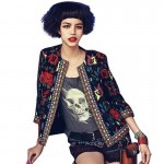 Women Jacket  Autumn Outerwear Vintage Tribal Printed ethnic jacket  blouson femme Slim Coat  ONY8090