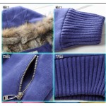 Women Large Fur Hooded Coat Parkas Outwear Winter Thicken Jacket Sweatshirt Women Clothing Brand Style C6N184Y