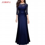 Women Long Dress Lace Party 2017 Summer Elegant Femme Wedding Robe Vintage Lace Bodycon Dresses Evening Maxi Vestidos