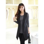 Women Long Vest Coat 2016 Korean Fashion European Elegant Office Suits Casual Sleeveless Jacket Female Waistcoat Colete Feminino