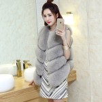 Women Natural Real Fox Fur Vest Spring Winter Sleeveless Women Coat Gilet Ladies Genuine Fur Coat Female Real Fur Vest Waistcoat