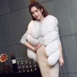 Women Natural Real Fox Fur Vest Spring Winter Sleeveless Women Coat Gilet Ladies Genuine Fur Coat Female Real Fur Vest Waistcoat