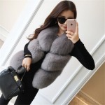 Women Real Fox Fur Vest Female Winter Full Pelt Genuine Fox Fur Waistcoat Fashion Lady Gilet Natural Real Fox Fur Coat for Women