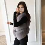 Women Real Fox Fur Vest Female Winter Full Pelt Genuine Fox Fur Waistcoat Fashion Lady Gilet Natural Real Fox Fur Coat for Women