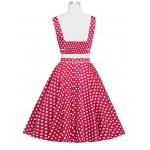 Women Rockabilly swing Clothing pin up Dress robe Polka Dots vestidos Summer style Retro two piece 50s 1960s Vintage Dresses