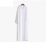 Women Street wear fashion white shirt dress long loose one size all-match long-sleeved shirt dress casual style summer