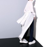 Women Street wear fashion white shirt dress long loose one size all-match long-sleeved shirt dress casual style summer