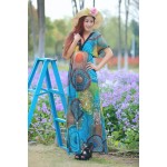 Women Summer Boho dress Vestidos Largos Robe Femme Beach Dress Plus Size 6XL Bohemian Maxi Dress