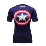 Women Superhero Superman/Captain America T Shirt The New Adventures DC Shirts Female Armor Shield Compression Fitness T-Shirts