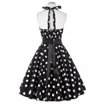 Women Vintage 50s Summer Big Swing Dress Plus Size Clothing 2017 Robe Retro Casual Party Vestidos Polka Dot Rockabilly Dresses