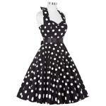 Women Vintage 50s Summer Big Swing Dress Plus Size Clothing 2017 Robe Retro Casual Party Vestidos Polka Dot Rockabilly Dresses