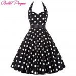 Women Vintage 50s Summer Big Swing Dress Plus Size Clothing 2017 Robe Retro Casual Party Vestidos Polka Dot Rockabilly Dresses