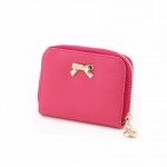 Women Wallet 2017 Bowknot Zipper Coin Purse Wearable Short Wallet Handbag Female Wallet Women Clutch Purses Carteira Feminina