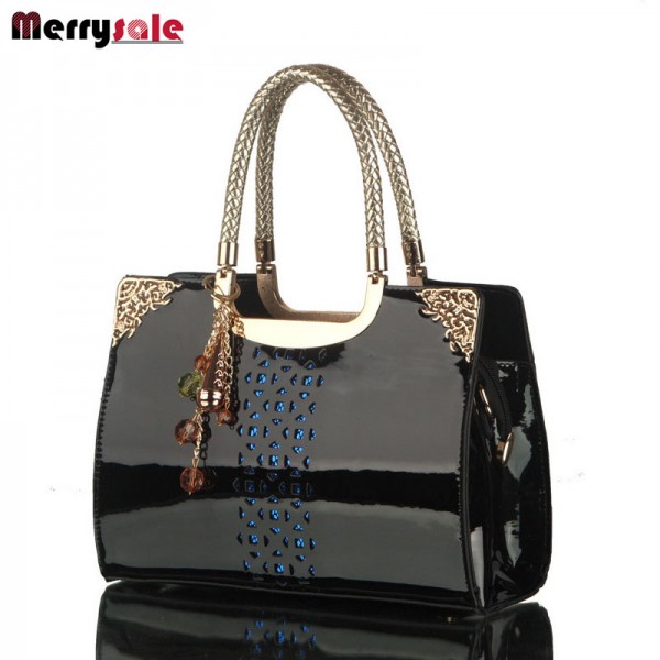 Women leather handbags women bag the new brand handbag patent Korea fashion single shoulder bag