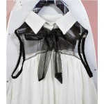 Women summer sweet dress doll ruffles chiffon sleeveless solid dress Japanese cute lolita white,pink one piece dress Kawaii OP