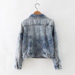 Women's Jacket Fashion Denim Jeans Jacket Embroidery Bomber Jacket Women Camperas Mujer Abrigo Coat Women