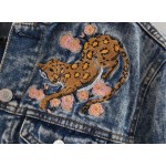 Women's Jacket Fashion Denim Jeans Jacket Embroidery Bomber Jacket Women Camperas Mujer Abrigo Coat Women