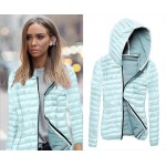 Women's Padded Coat 2017 Spring Jacket Women Long Sleeve Coats Women's Jackets Winter Jackets  Hooded Thin Slim