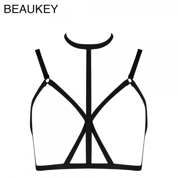 Women's Sexy Elastic Hollow Out Newest Arrival Rayon Short Bandage Crop Top