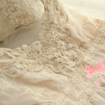 Women's Sweet Embroidery Lace Floral Fairy Summer Princess Solid Color Vestidos Cute Lolita Kawaii Female Dress Mori Girl Y003