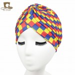 Women's new Fashion rasta Turban Indian Style Head Wrap Cap Hat Hair Cover Headband various print design