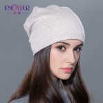 Women's winter hat knitted wool beanies female fashion skullies casual outdoor ski caps thick warm hats for women