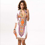 Womens Dress Sexy V Neck Summer Vintage Floral Print Office Mini Dresses Bodycon Sheath Work Slim Pencil Dress Women Clothing