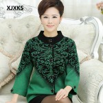 XJXKS New 2017 Autumn And Winter women's thickening Cashmere sweater outerwear cardigan plus size winter jacket women