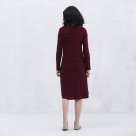 XianRan  Women Knit Dress Wave Long Bottoming Dress Casual Plus Size Long Sleeve Knit Dresses High Quality Free Shipping