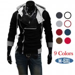 YM New fation Brand Men's Zipper Coat Long Sleeve Sweatshirt Hoodie Male Jackets Cotton Suit For Men Winter Autumn W20 Plus Size