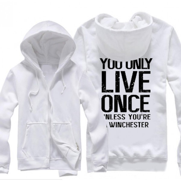 YOLO" syfy demon hunters winchester brothers supernatural Hoodies